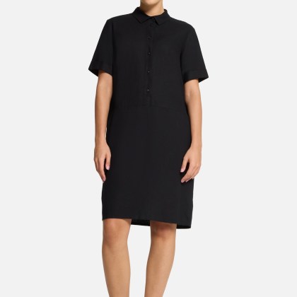 Leinenkleid mit Knopfleiste – Bild 2