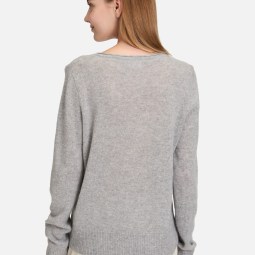 Kaschmir-Pullover mit V-Ausschnitt Kaschmir-Pullover mit V-Ausschnitt