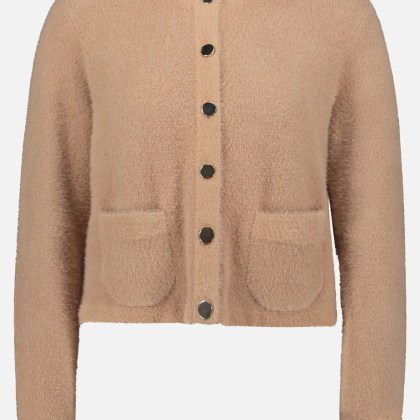 Strick-Cardigan mit aufgesetzten Taschen Strick-Cardigan mit aufgesetzten Taschen