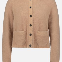 Strick-Cardigan mit aufgesetzten Taschen Strick-Cardigan mit aufgesetzten Taschen