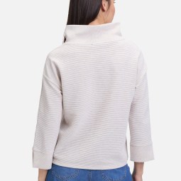 Sweatshirt mit Rippenstruktur Sweatshirt mit Rippenstruktur