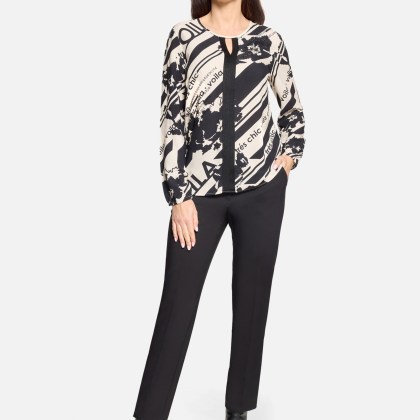 Schlupfbluse mit Rundhalsausschnitt – Bild 2