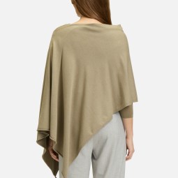 Strick-Poncho mit Fransen Strick-Poncho mit Fransen