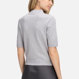 Feinstrickpullover mit Stehkragen Feinstrickpullover mit Stehkragen