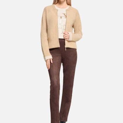 Casual-Strickjacke mit Reißverschluss – Bild 2