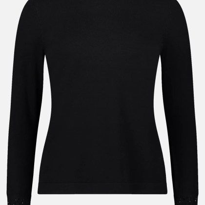 Feinstrickpullover mit Strass – Bild 3