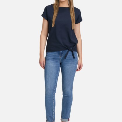 Halbarm-Shirt mit Schleifenknoten – Bild 2