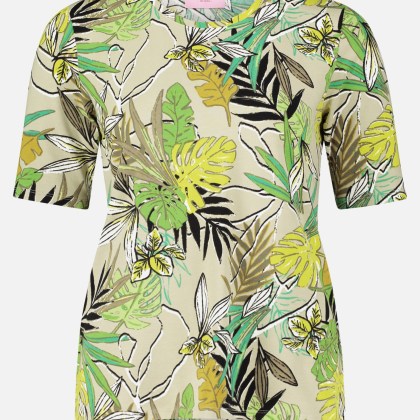 Basic Shirt mit Blumenprint – Bild 3