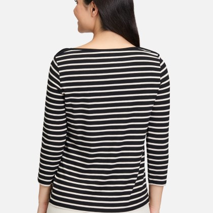 Ringelshirt mit U-Boot-Ausschnitt Ringelshirt mit U-Boot-Ausschnitt