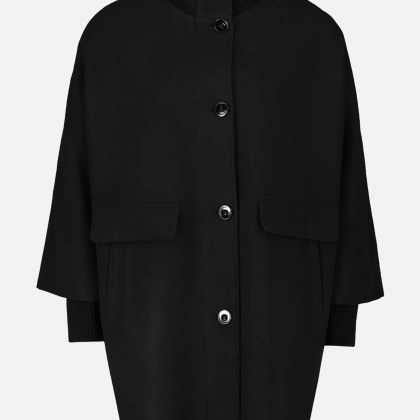 Wollmantel mit Strickdetails – Bild 3