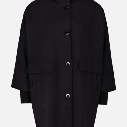 Wollmantel mit Strickdetails – Bild 3