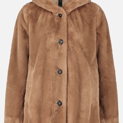 Plüschjacke mit Kapuze – Bild 3