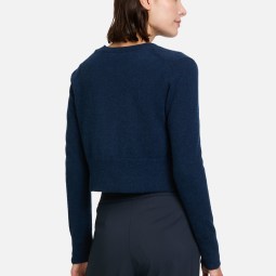 Kaschmir-Strickjacke mit Rippbündchen Kaschmir-Strickjacke mit Rippbündchen