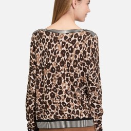 Strickpullover mit Animalprint Strickpullover mit Animalprint