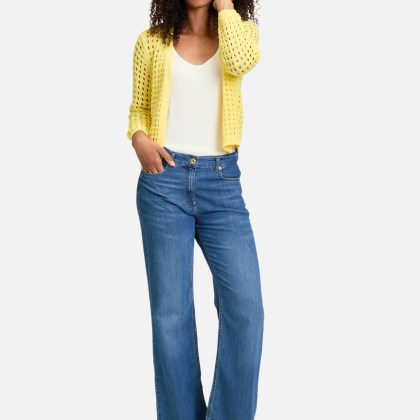 Casual-Strickjacke mit Effektgarn – Bild 2