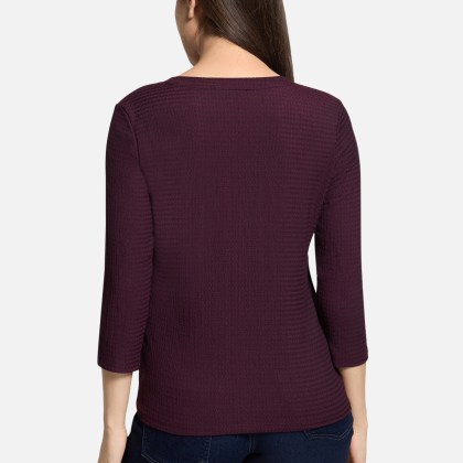 Strukturshirt mit Rundhalsausschnitt Strukturshirt mit Rundhalsausschnitt