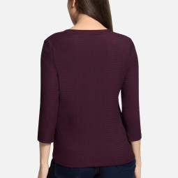 Strukturshirt mit Rundhalsausschnitt Strukturshirt mit Rundhalsausschnitt