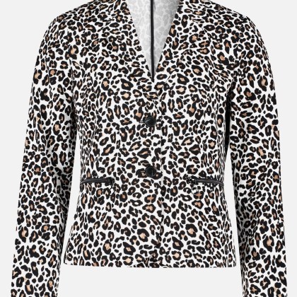 Kurzblazer mit Animalprint – Bild 3
