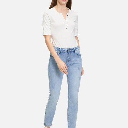 Basic-Jeans mit Waschung – Bild 2