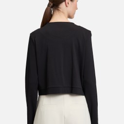 Shirtjacke mit Rundhalsausschnitt Shirtjacke mit Rundhalsausschnitt