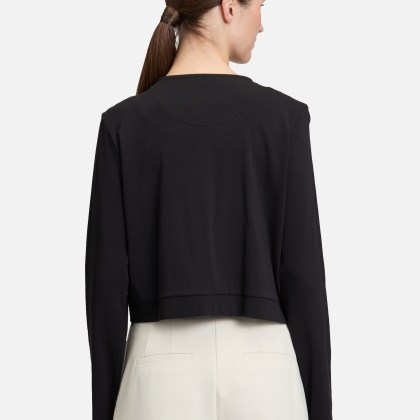 Shirtjacke mit Rundhalsausschnitt Shirtjacke mit Rundhalsausschnitt