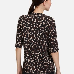 Printshirt mit Stehkragen Printshirt mit Stehkragen