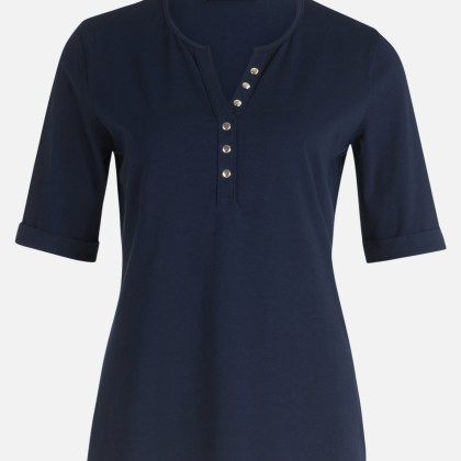 Basic Shirt mit Knöpfen – Bild 3