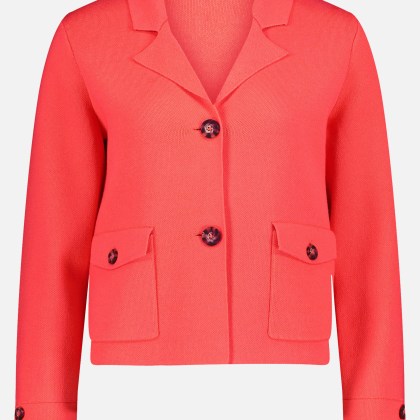 Strickblazer mit aufgesetzten Taschen – Bild 3