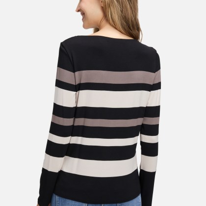 Ringelshirt mit U-Boot-Ausschnitt Ringelshirt mit U-Boot-Ausschnitt