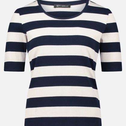 Basic Shirt mit Rippenstruktur – Bild 3