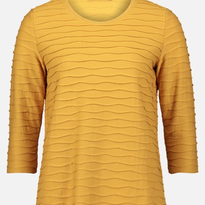 Basic Shirt mit Wellenstruktur – Bild 3