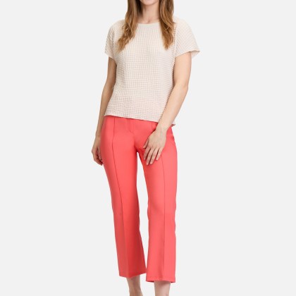 Strukturshirt mit U-Boot-Ausschnitt – Bild 2