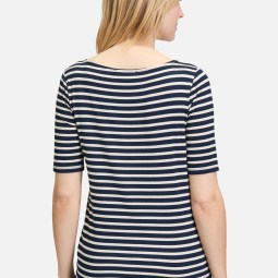 Ringelshirt mit U-Boot-Ausschnitt Ringelshirt mit U-Boot-Ausschnitt