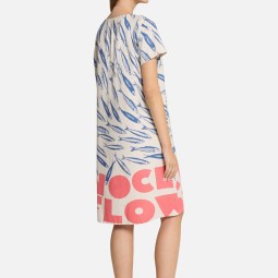 Leinenkleid mit V-Ausschnitt Leinenkleid mit V-Ausschnitt