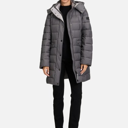 Steppjacke mit abnehmbarer Kapuze – Bild 2