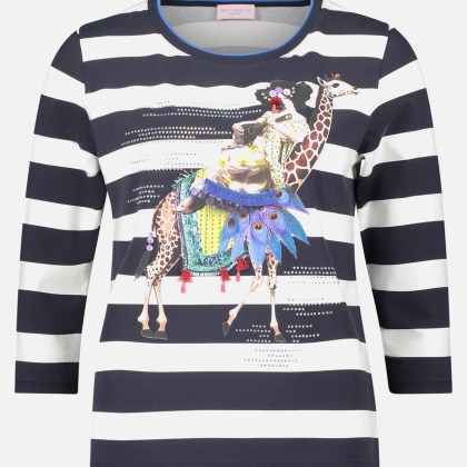 Basic Shirt mit Aufdruck – Bild 3