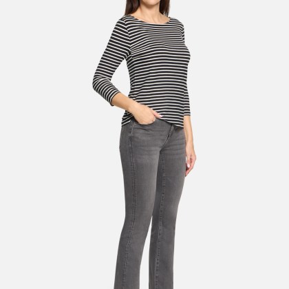 Basic Shirt mit Ringel – Bild 2