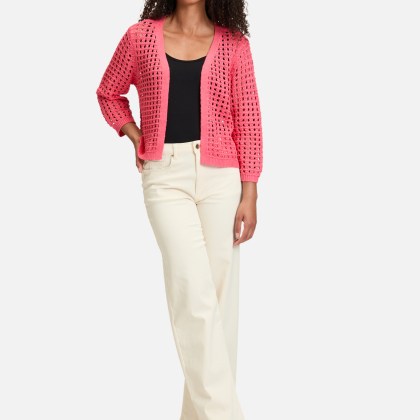 Casual-Strickjacke mit Effektgarn – Bild 2