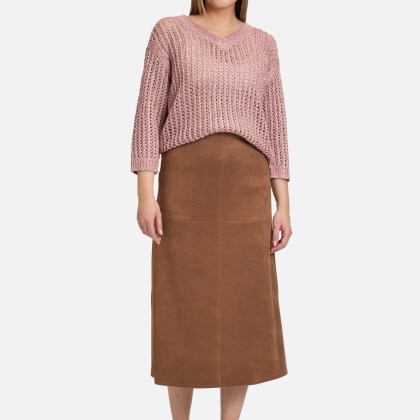 Lochstrick-Pullover mit Pailletten – Bild 2