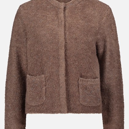 Grobstrickjacke mit Lurexfaden – Bild 3