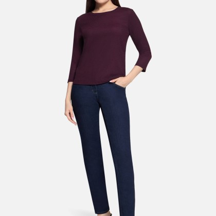 Strukturshirt mit Rundhalsausschnitt – Bild 2