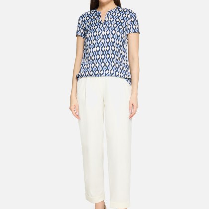 Satin-Bluse mit Print – Bild 2