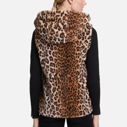 Plüschweste mit Kapuze Plüschweste mit Kapuze