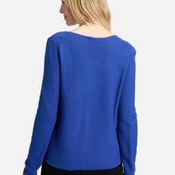 Feinstrickpullover mit aufgesetzten Taschen Feinstrickpullover mit aufgesetzten Taschen