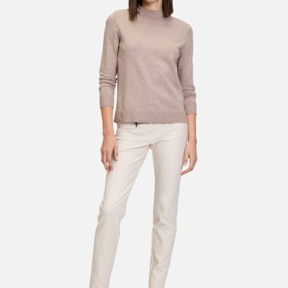 Basic-Strickpullover mit Stehkragen – Bild 2