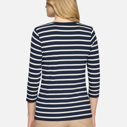 Ringelshirt mit Schmucksteinen Ringelshirt mit Schmucksteinen