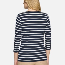 Ringelshirt mit Schmucksteinen Ringelshirt mit Schmucksteinen