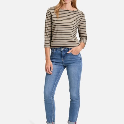 Ringelshirt mit U-Boot-Ausschnitt – Bild 2