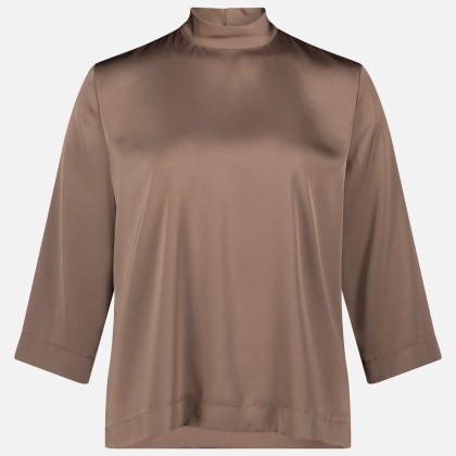 Schlupfbluse unifarben – Bild 3