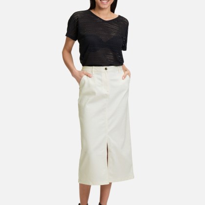 Jeansrock mit Waschung – Bild 2